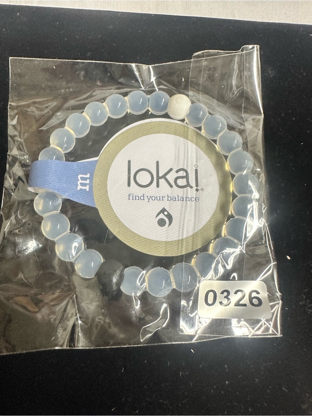 Lokai Kids Bracelet in Translucent Blue and Black